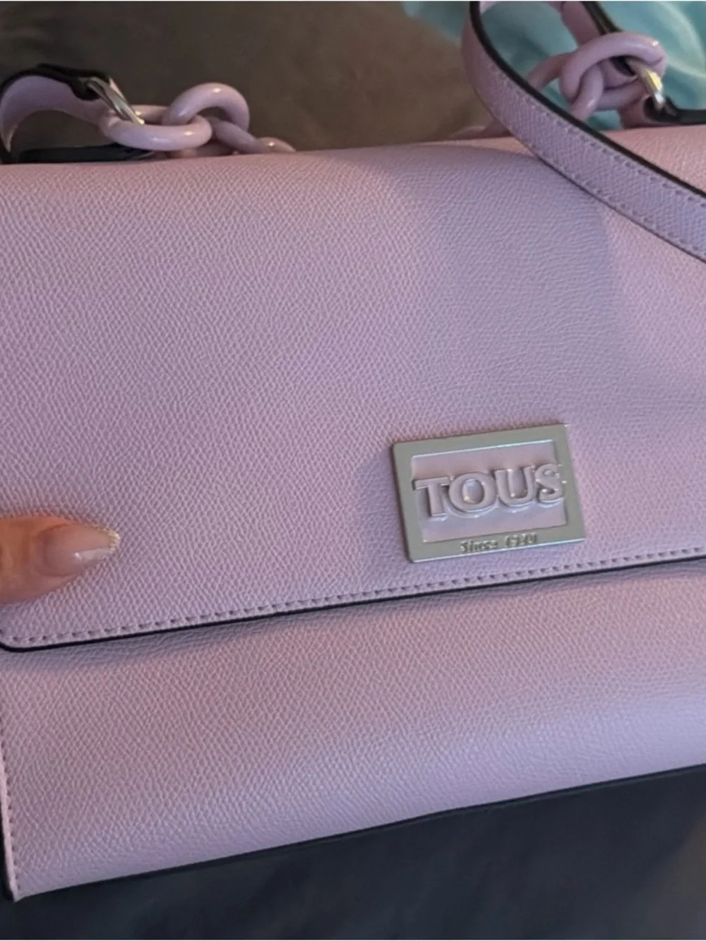 Rare Tous Lavender Top-Handle Shoulder Bag - Elegant Lilac Women’s original